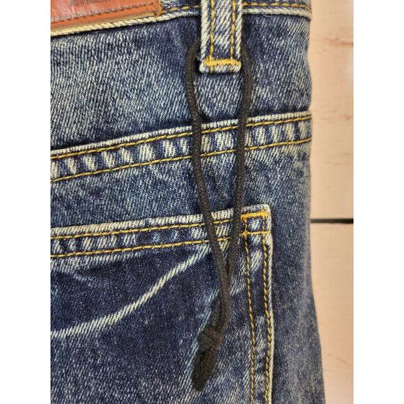 Distressed Ripped Jeans Classic Collection Blue Denim Mid Rise Men's Size 32 - Picture 7 of 13